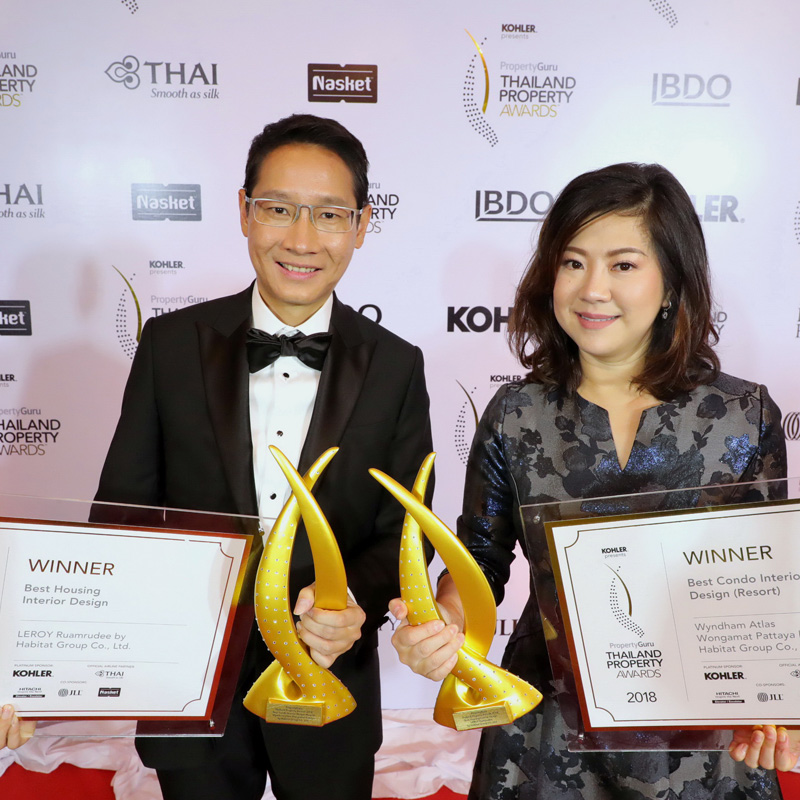 ฮาบิแทท กรุ๊ป ประกาศความสำเร็จกวาด 9 รางวัล จากเวที PropertyGuru Thailand Property Awards 2018