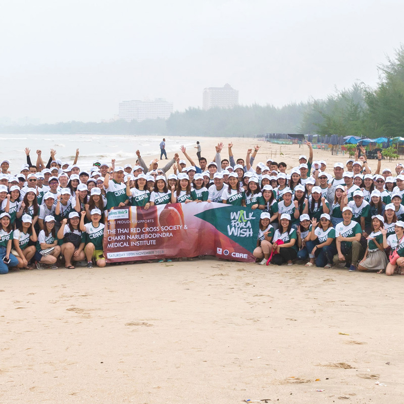 ซีบีอาร์อีจัดกิจกรรมจิตอาสาทำความสะอาดชายหาดชะอำและภูเก็ต ซีบีอาร์อีจัดกิจกรรมจิตอาสาทำความสะอาดชายหาดชะอำและภูเก็ต
