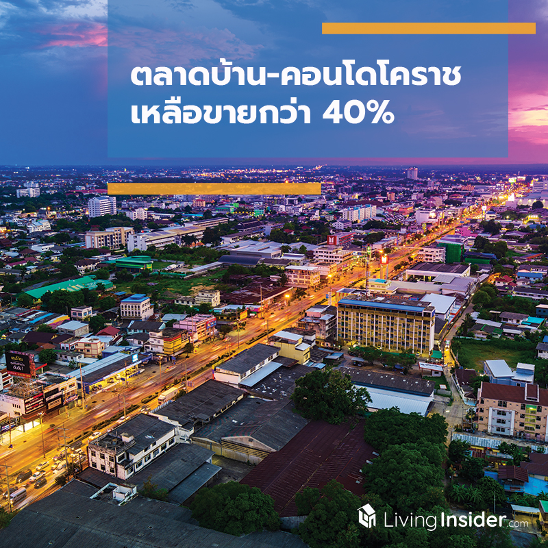 ตลาดบ้าน-คอนโดโคราช เหลือขายกว่า 40% ตลาดบ้าน-คอนโดโคราช เหลือขายกว่า 40%