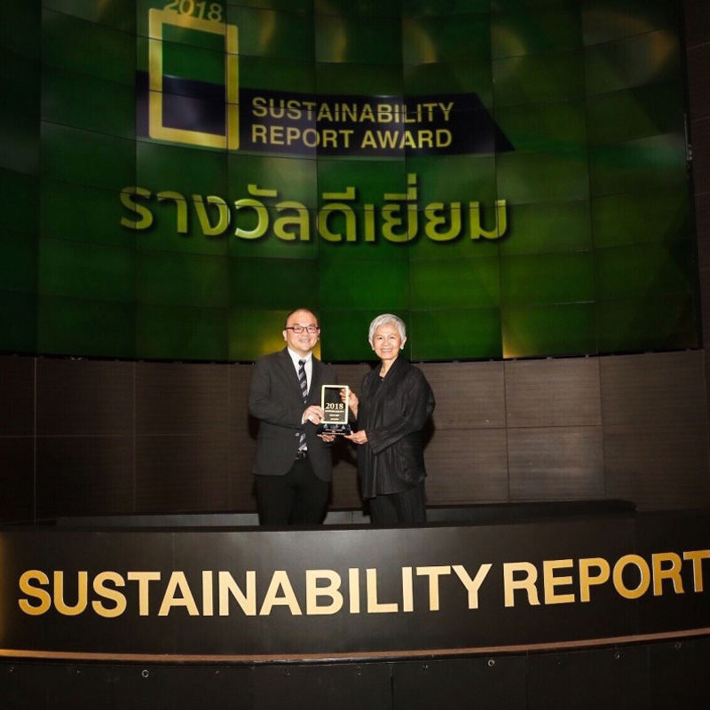 LPN รับรางวัลรายงานความยั่งยืนดีเยี่ยม ปี 2561