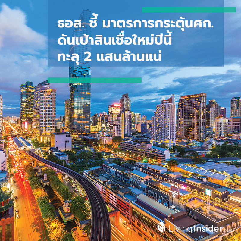 ธอส. ชี้มาตรการกระตุ้นศก. ดันเป้าสินเชื่อใหม่ปีนี้ทะลุ 2 แสนล้านแน่ ธอส. ชี้มาตรการกระตุ้นศก. ดันเป้าสินเชื่อใหม่ปีนี้ทะลุ 2 แสนล้านแน่
