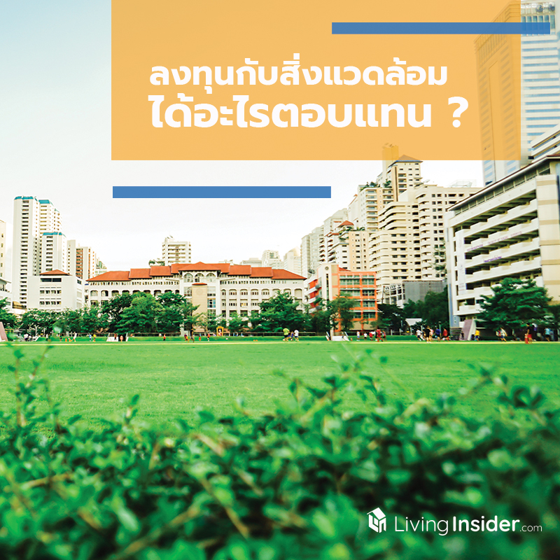 การลงทุนกับสิ่งแวดล้อม ได้อะไรตอบแทน ?