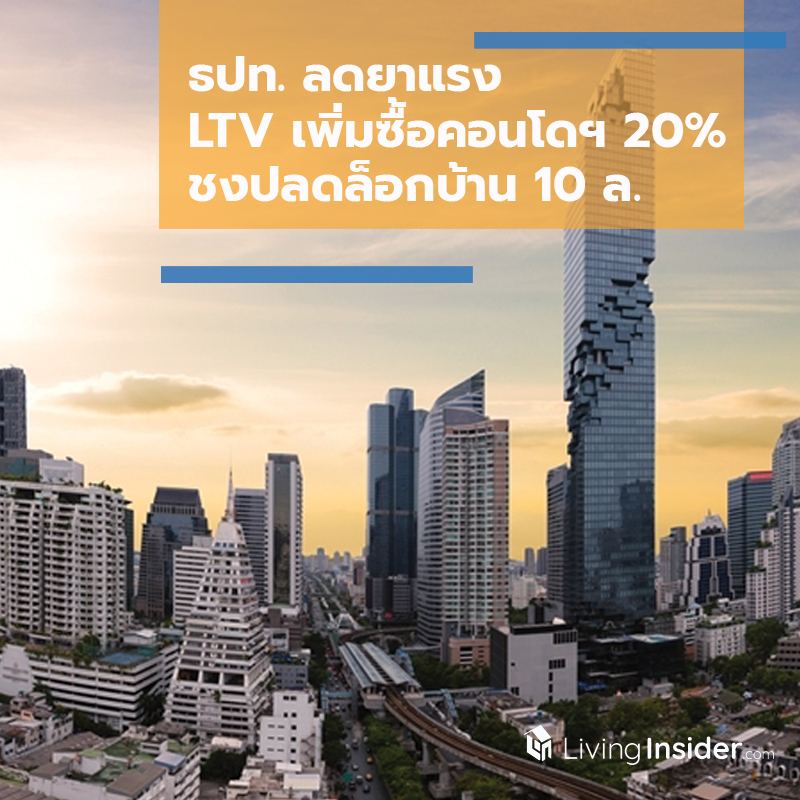 อสังหาฯ พอหายใจคล่อง! ธปท. ลดยาแรง LTV เพิ่มกำลังซื้อคอนโดฯ ได้ 20% ชงปลดล็อกบ้าน 10 ล. - ตลาดเฟอร์นิเจอร์คึกคัก อสังหาฯ พอหายใจคล่อง! ธปท. ลดยาแรง LTV เพิ่มกำลังซื้อคอนโดฯ ได้ 20% ชงปลดล็อกบ้าน 10 ล. - ตลาดเฟอร์นิเจอร์คึกคัก