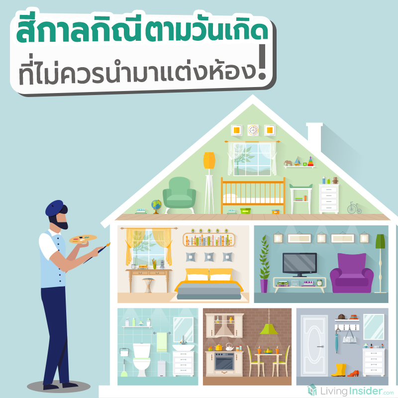 สีกาลกิณีตามวันเกิด ที่ไม่ควรนำมาแต่งห้อง! สีกาลกิณีตามวันเกิด ที่ไม่ควรนำมาแต่งห้อง!