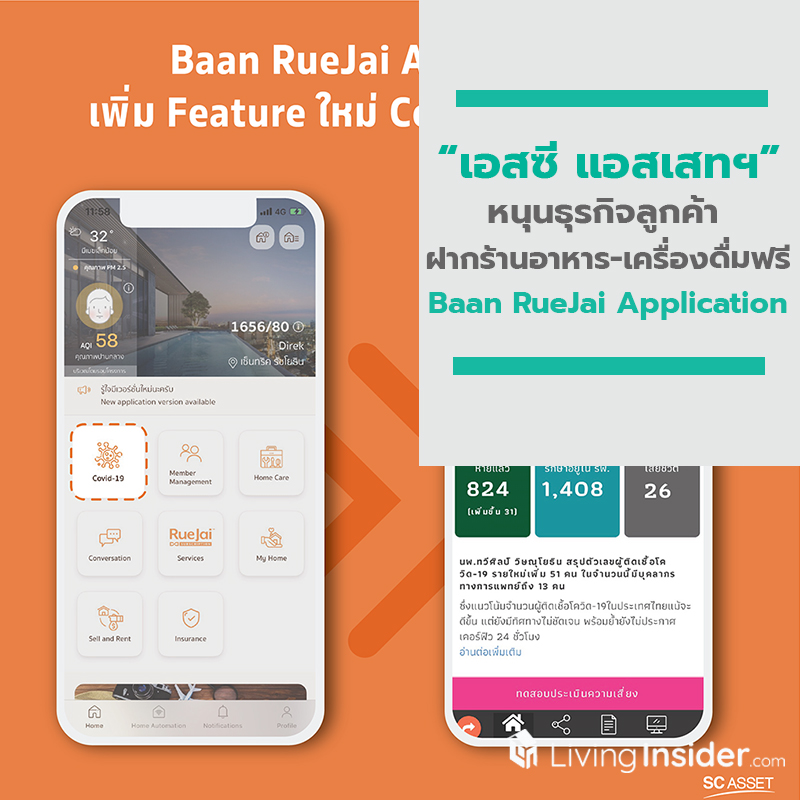 เอสซี แอสเสทฯ หนุนธุรกิจลูกค้า เปิดช่องทางฝากร้านอาหาร-เครื่องดื่มฟรี บน Baan RueJai Application เอสซี แอสเสทฯ หนุนธุรกิจลูกค้า เปิดช่องทางฝากร้านอาหาร-เครื่องดื่มฟรี บน Baan RueJai Application