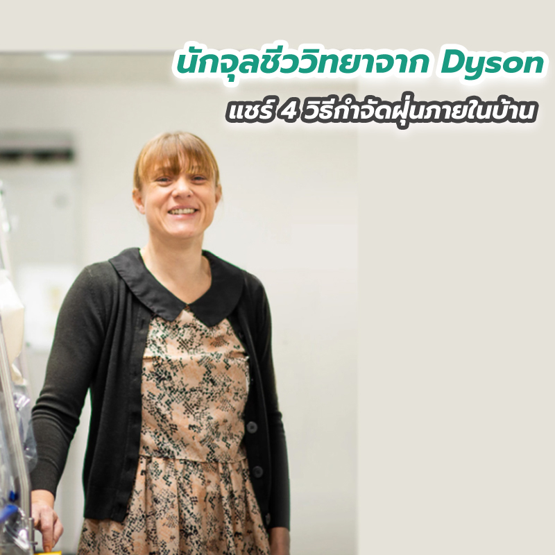 นักจุลชีววิทยาจาก Dyson แชร์ 4 วิธีกำจัดฝุ่นภายในบ้าน นักจุลชีววิทยาจาก Dyson แชร์ 4 วิธีกำจัดฝุ่นภายในบ้าน