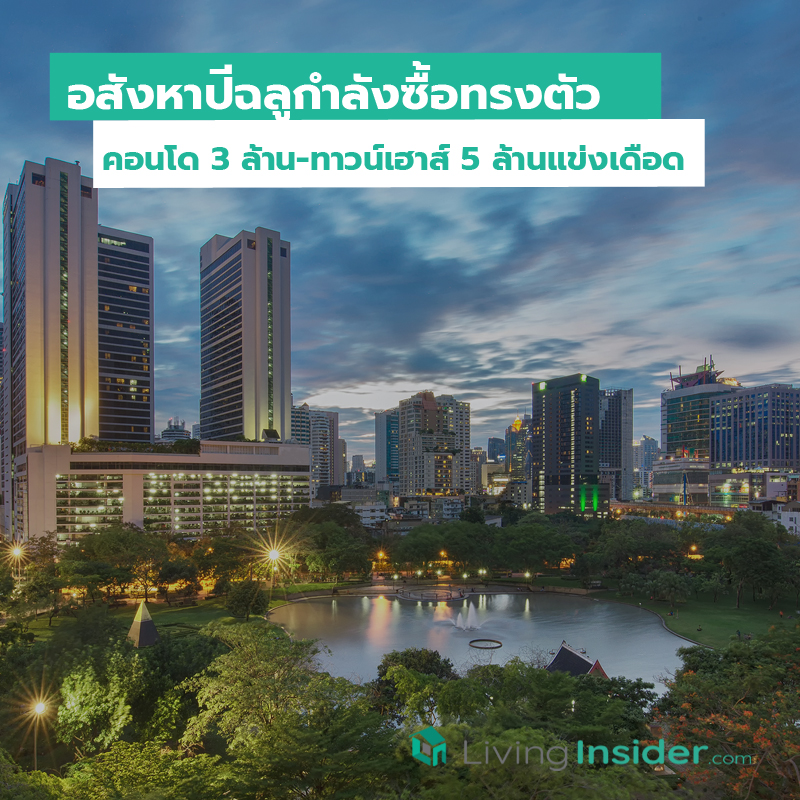 อสังหาปีฉลูกำลังซื้อทรงตัว คอนโด 3 ล้าน-ทาวน์เฮาส์ 5 ล้านแข่งเดือด อสังหาปีฉลูกำลังซื้อทรงตัว คอนโด 3 ล้าน-ทาวน์เฮาส์ 5 ล้านแข่งเดือด