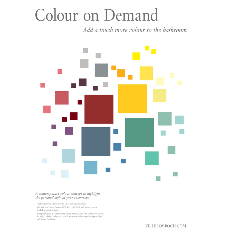 Colour on Demand สีสวยสั่งได้ แต่งห้องน้ำสวยด้วยสีสุดโปรดกับ วิลเลรอย แอนด์ บอค ครั้งแรกในประเทศ Colour on Demand สีสวยสั่งได้ แต่งห้องน้ำสวยด้วยสีสุดโปรดกับ วิลเลรอย แอนด์ บอค ครั้งแรกในประเทศ