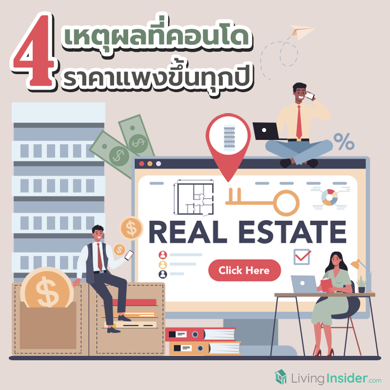 4 เหตุผลที่คอนโด ราคาแพงขึ้นทุกปี 4 เหตุผลที่คอนโด ราคาแพงขึ้นทุกปี