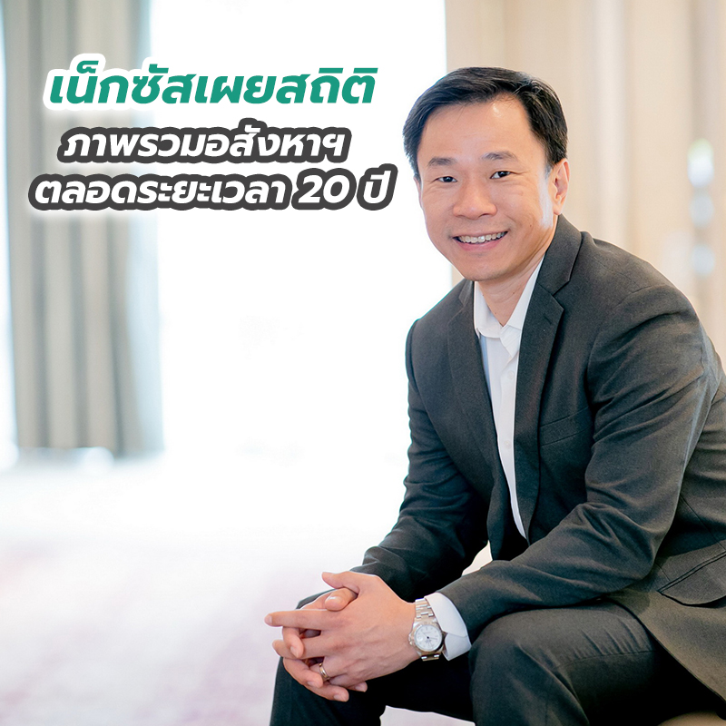 ก้าวสู่ปีที่ 20 เน็กซัส เผยสถิติ “ภาพรวมอสังหาฯ ตลอดระยะเวลา 20 ปี” จากเริ่มต้น – สูงสุด – สู่ความยั่งยืน ก้าวสู่ปีที่ 20 เน็กซัส เผยสถิติ “ภาพรวมอสังหาฯ ตลอดระยะเวลา 20 ปี” จากเริ่มต้น – สูงสุด – สู่ความยั่งยืน