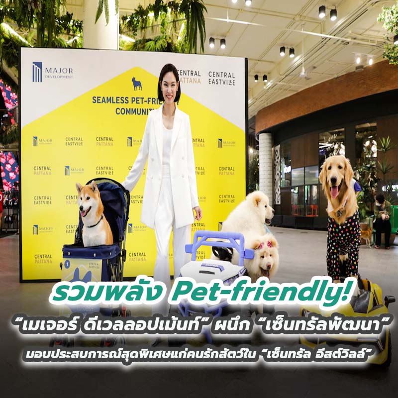 รวมพลัง Pet-friendly! “เมเจอร์ ดีเวลลอปเม้นท์” ผนึก “เซ็นทรัลพัฒนา” รวมพลัง Pet-friendly! “เมเจอร์ ดีเวลลอปเม้นท์” ผนึก “เซ็นทรัลพัฒนา”