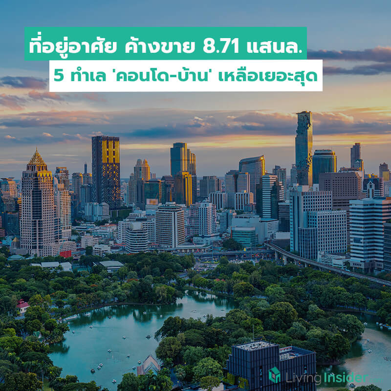สต็อก'ที่อยู่อาศัย'ค้างขาย 8.71 แสนล. เปิด 5 ทำเล 'คอนโด-บ้าน' เหลือเยอะสุด สต็อก'ที่อยู่อาศัย'ค้างขาย 8.71 แสนล. เปิด 5 ทำเล 'คอนโด-บ้าน' เหลือเยอะสุด