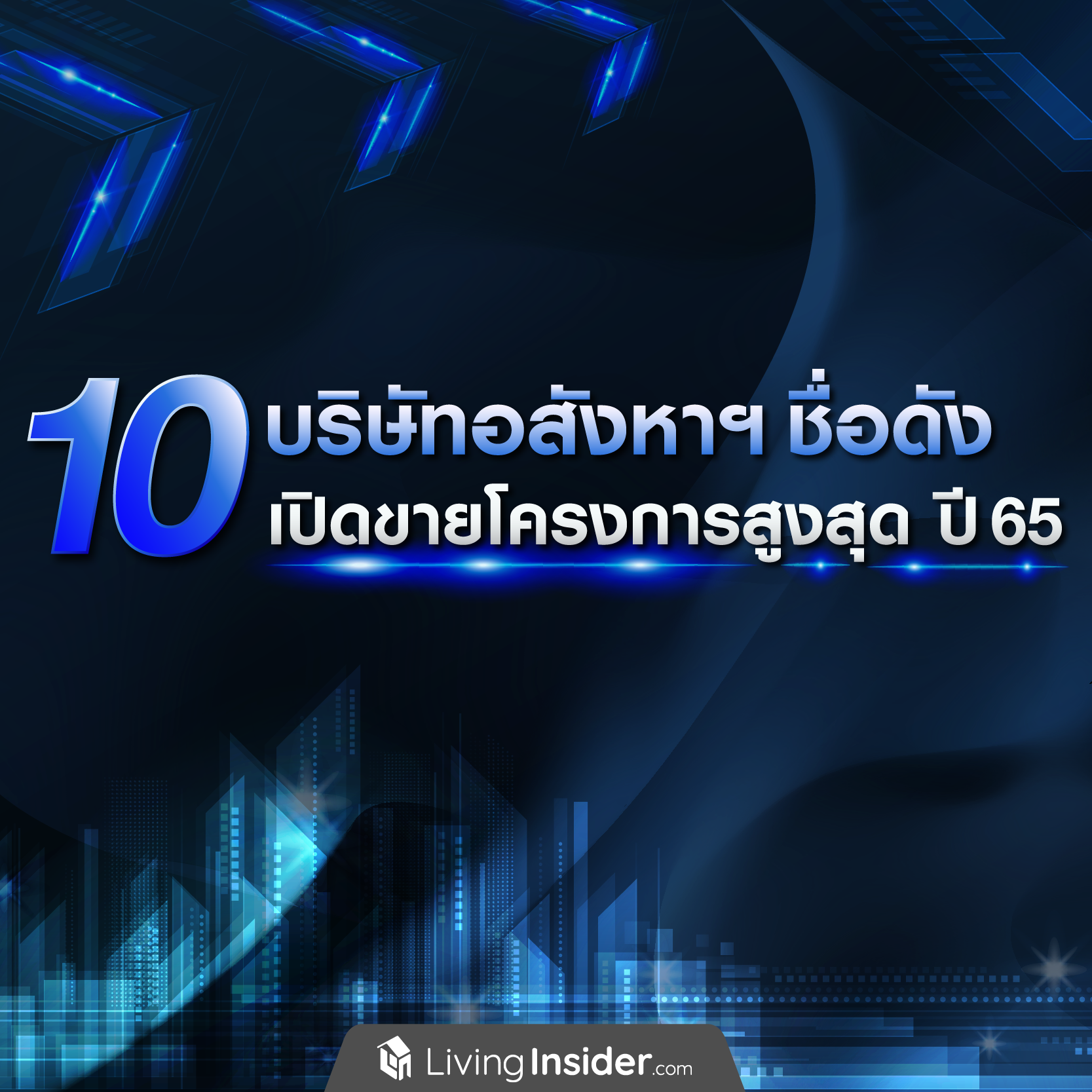 10 บริษัทอสังหาฯชื่อดัง เปิดขายโครงการสูงสุด ปี 2565 10 บริษัทอสังหาฯชื่อดัง เปิดขายโครงการสูงสุด ปี 2565