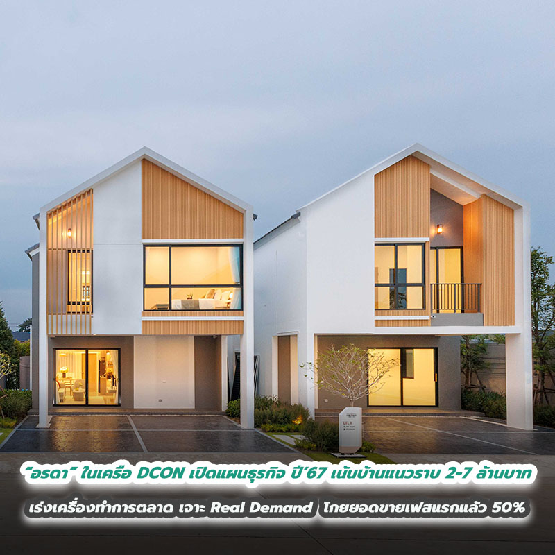 “อรดา” ในเครือ DCON เปิดแผนธุรกิจ ปี’67 เน้นบ้านแนวราบ 2-7 ล้านบาท เจาะกลุ่ม Real Demand โกยยอดขายเฟสแรกแล้ว 50% จ่อ Grand Opening GRAND DECO ศาลายา 23-24 มีนาคม 2567 นี้ “อรดา” ในเครือ DCON เปิดแผนธุรกิจ ปี’67 เน้นบ้านแนวราบ 2-7 ล้านบาท เจาะกลุ่ม Real Demand โกยยอดขายเฟสแรกแล้ว 50% จ่อ Grand Opening GRAND DECO ศาลายา 23-24 มีนาคม 2567 นี้