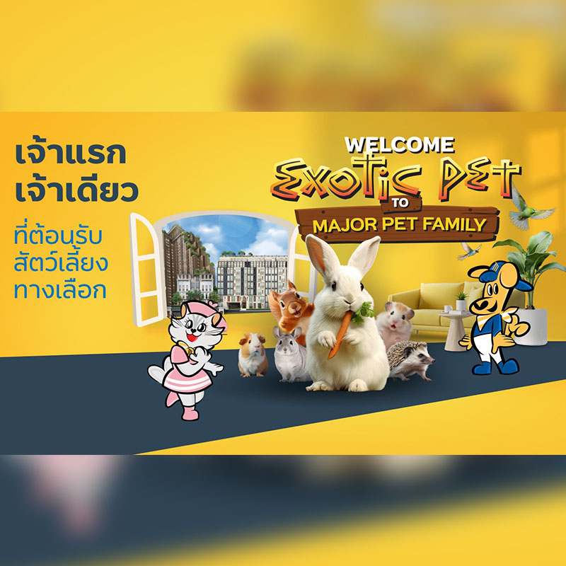 เมเจอร์ ดีเวลลอปเม้นท์ ทำถึง! เปิดให้ลูกบ้านเลี้ยงสัตว์ Exotic ในคอนโดได้เป็นเจ้าแรกในไทย เมเจอร์ ดีเวลลอปเม้นท์ ทำถึง! เปิดให้ลูกบ้านเลี้ยงสัตว์ Exotic ในคอนโดได้เป็นเจ้าแรกในไทย
