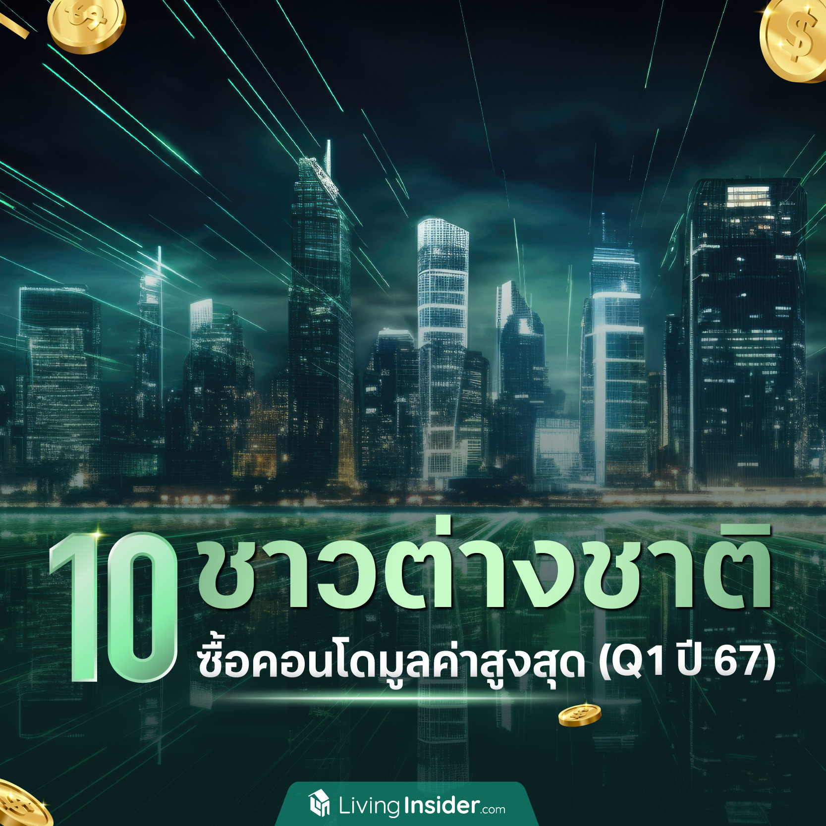 10 ชาวต่างชาติ ซื้อคอนโดมูลค่าสูงสุด ไตรมาส 1 ปี 2567 10 ชาวต่างชาติ ซื้อคอนโดมูลค่าสูงสุด ไตรมาส 1 ปี 2567