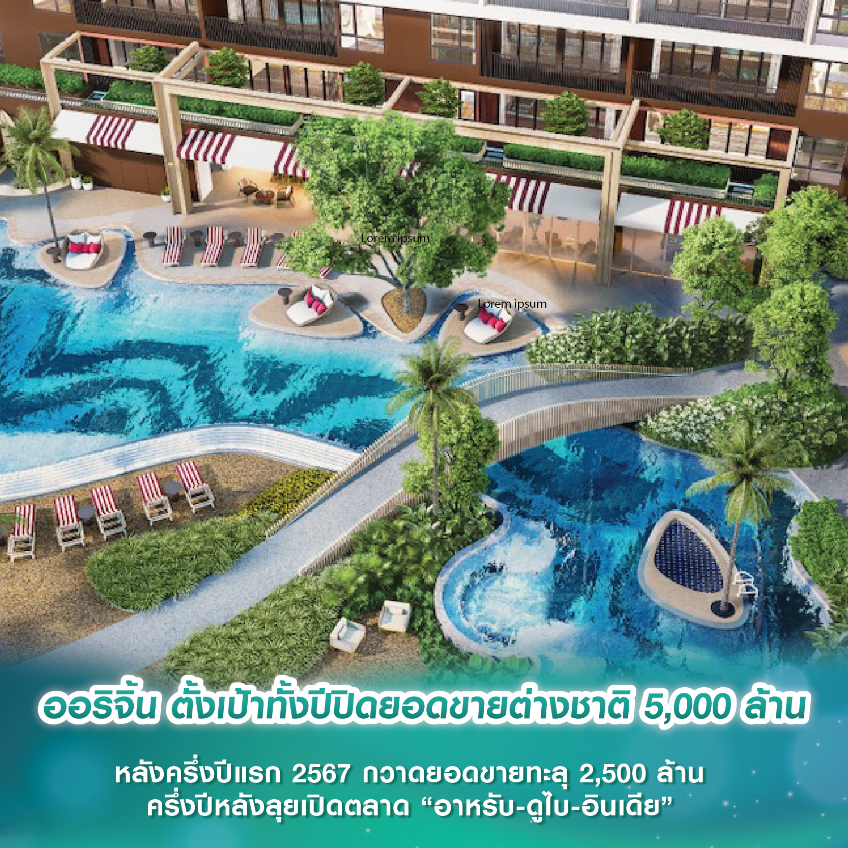 ออริจิ้น ตั้งเป้าทั้งปีปิดยอดขายต่างชาติ 5,000 ล้าน หลังครึ่งปีแรก 2567 กวาดยอดขายทะลุ 2,500 ล้าน ครึ่งปีหลังลุยเปิดตลาด “อาหรับ-ดูไบ-อินเดีย” ออริจิ้น ตั้งเป้าทั้งปีปิดยอดขายต่างชาติ 5,000 ล้าน หลังครึ่งปีแรก 2567 กวาดยอดขายทะลุ 2,500 ล้าน ครึ่งปีหลังลุยเปิดตลาด “อาหรับ-ดูไบ-อินเดีย”