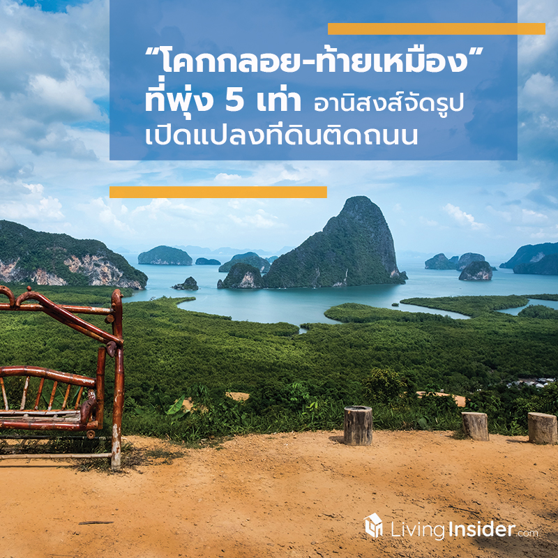 ทำเล “โคกกลอย-ท้ายเหมือง” ที่พุ่ง 5 เท่า อานิสงส์จัดรูปเปิดแปลงที่ดินติดถนน ทำเล “โคกกลอย-ท้ายเหมือง” ที่พุ่ง 5 เท่า อานิสงส์จัดรูปเปิดแปลงที่ดินติดถนน