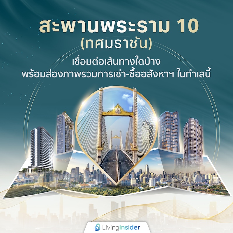 “สะพานพระราม 10” (ทศมราชัน) เชื่อมต่อเส้นทางใดบ้าง พร้อมส่องภาพรวมการเช่า-ซื้ออสังหาฯ ในทำเลนี้ “สะพานพระราม 10” (ทศมราชัน) เชื่อมต่อเส้นทางใดบ้าง พร้อมส่องภาพรวมการเช่า-ซื้ออสังหาฯ ในทำเลนี้