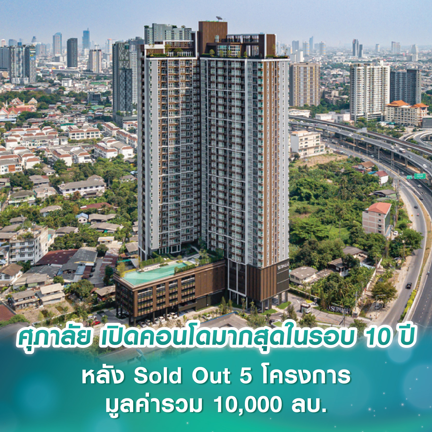 ศุภาลัย เตรียมเปิดคอนโด 8 โครงการ มากสุดในรอบ 10 ปี หลัง Sold Out 100% จาก 5 โครงการพร้อมอยู่ มูลค่ารวมกว่า 10,000 ลบ. ศุภาลัย เตรียมเปิดคอนโด 8 โครงการ มากสุดในรอบ 10 ปี หลัง Sold Out 100% จาก 5 โครงการพร้อมอยู่ มูลค่ารวมกว่า 10,000 ลบ.
