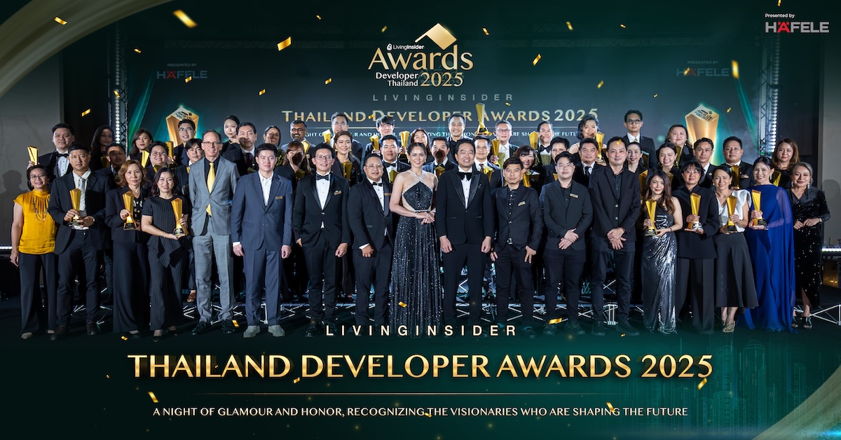 รวมสุดยอดผู้พัฒนาอสังหาฯ ไทย บนเวที LivingInsider Developer Awards 2025