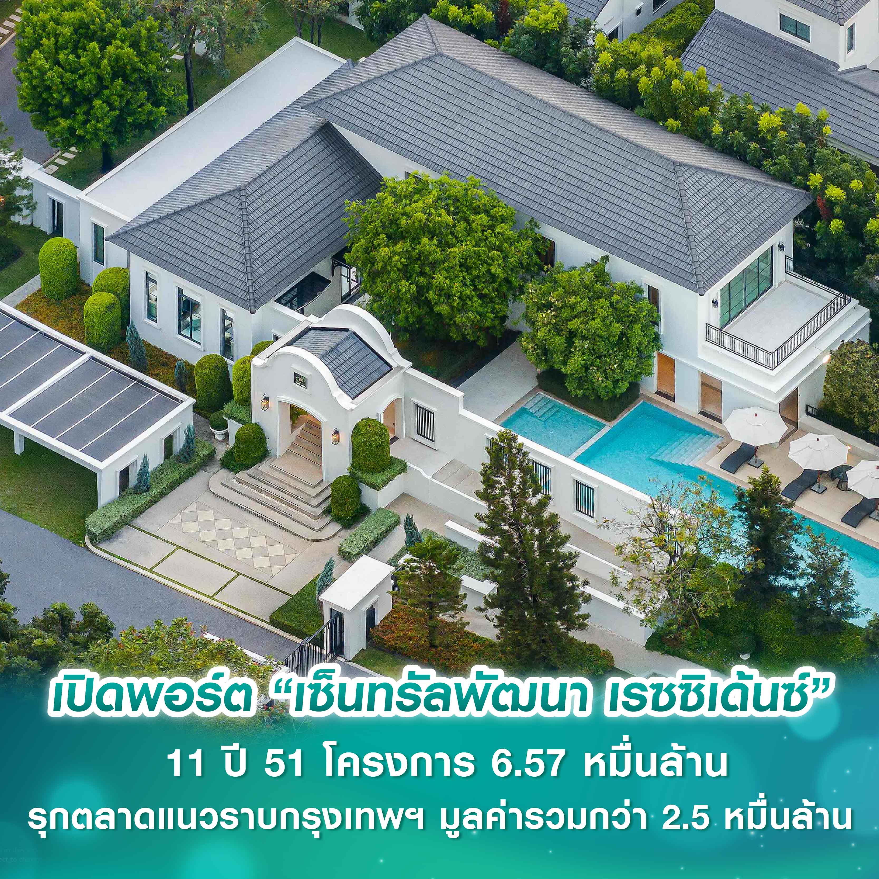 เปิดพอร์ต “เซ็นทรัลพัฒนา เรซซิเด้นซ์” 11 ปี 51 โครงการ 6.57 หมื่นล้าน ประกาศรุกตลาดแนวราบในกรุงเทพฯ มูลค่ารวมกว่า 2.5 หมื่นล้าน ครบทุกเซ็กเมนต์ ด้วย 4 แบรนด์ “นิยาม-นิรดา-นินญา-นิรติ” ตอกย้ำคุณภาพทุกมิติ สะท้อนมาตรฐาน “บ้านเซ็นทรัล” เปิดพอร์ต “เซ็นทรัลพัฒนา เรซซิเด้นซ์” 11 ปี 51 โครงการ 6.57 หมื่นล้าน ประกาศรุกตลาดแนวราบในกรุงเทพฯ มูลค่ารวมกว่า 2.5 หมื่นล้าน ครบทุกเซ็กเมนต์ ด้วย 4 แบรนด์ “นิยาม-นิรดา-นินญา-นิรติ” ตอกย้ำคุณภาพทุกมิติ สะท้อนมาตรฐาน “บ้านเซ็นทรัล”