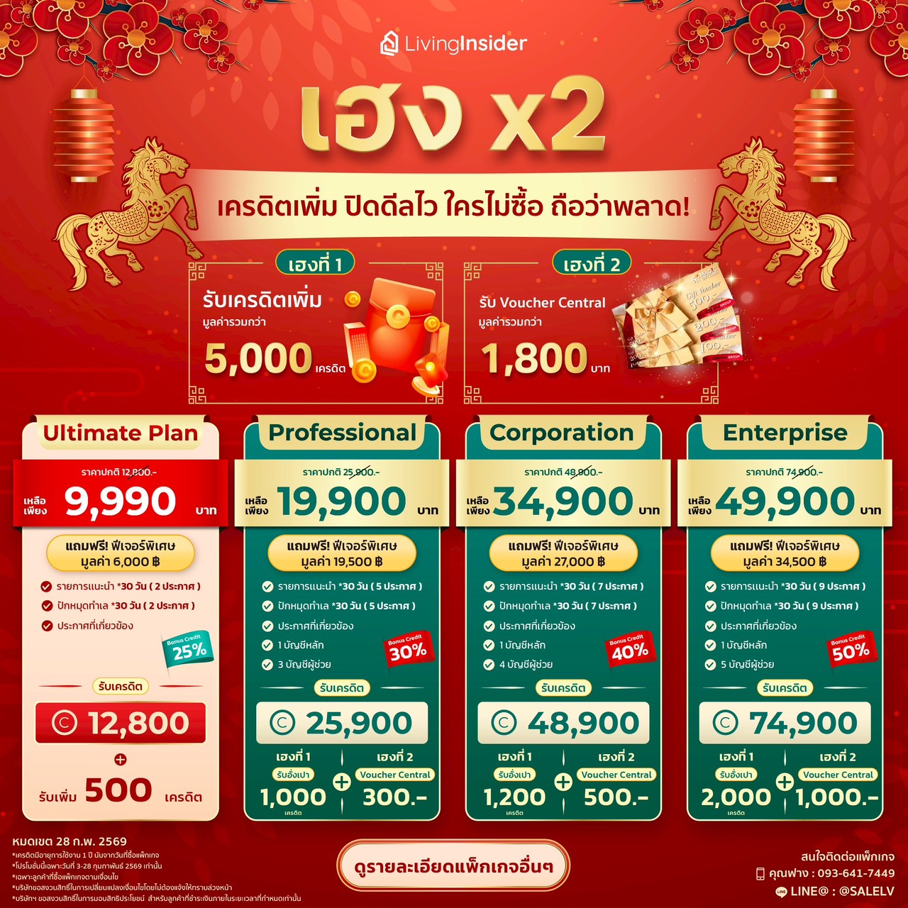 Chinese New Year เฮงรับอั่งเปา รับเครดิตเพิ่มมากกว่า + Voucher Central Chinese New Year เฮงรับอั่งเปา รับเครดิตเพิ่มมากกว่า + Voucher Central