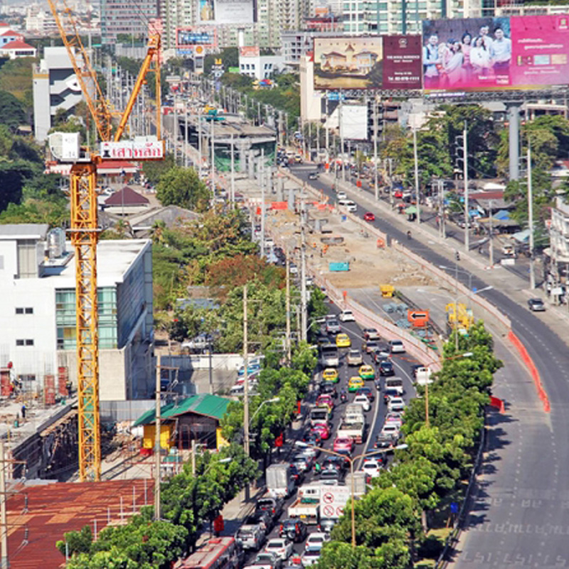 รฟม.ช่วยบรรเทาฝุ่นละอองหยุดสร้างรถไฟฟ้าถึง 22 ม.ค. ฟรีค่าจอดรถ MRT-สายสีม่วง