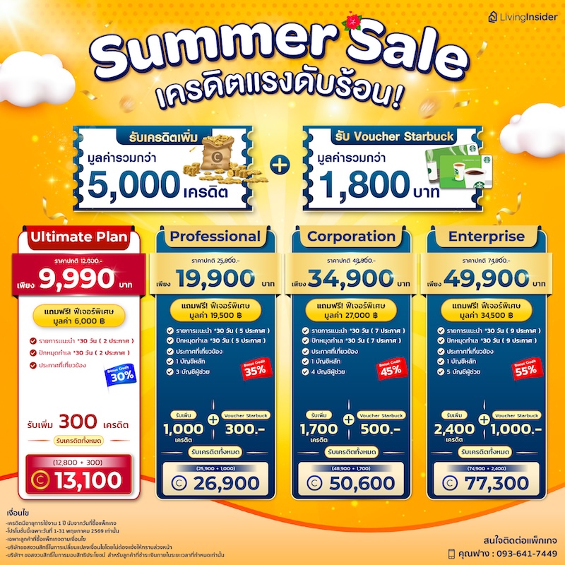 🔥 เหลืออีกไม่กี่วัน โปรนี้จะหมดแล้ว! Summer Sale Package ระเบิดยอดขาย! 🔥 เหลืออีกไม่กี่วัน โปรนี้จะหมดแล้ว! Summer Sale Package ระเบิดยอดขาย!