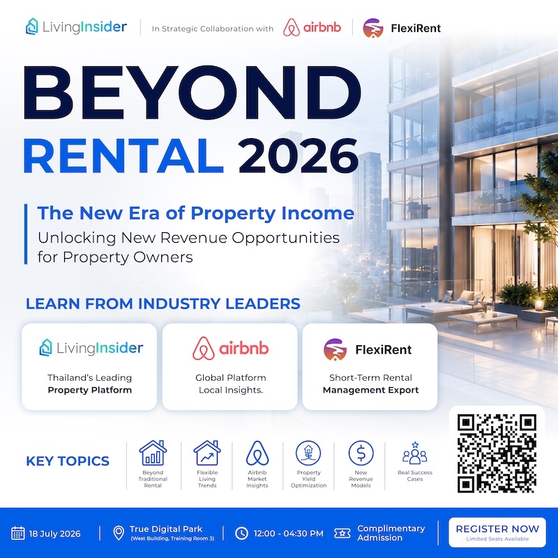 Beyond Rental 2026 The New Era of Property Income ก้าวสู่โลกใหม่ของการปล่อยเช่า บ้านหลังเดิม...อาจสร้างรายได้มากกว่าที่คุณคิด Beyond Rental 2026 The New Era of Property Income ก้าวสู่โลกใหม่ของการปล่อยเช่า บ้านหลังเดิม...อาจสร้างรายได้มากกว่าที่คุณคิด