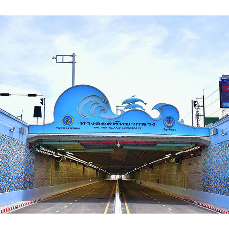 งดงาม ทางลอดพัทยากลาง อุโมงค์รถยนต์ยาวที่สุดในประเทศไทย