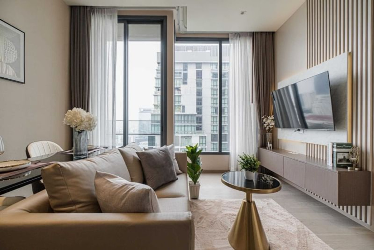 🌿 The Esse Asoke 🌿 Nice room, Fully furnished 🛏 1 Bed 1 Bath 45 sq.m, Price negotiable!!! - Close to BTS Asoke – รูปที่ 2