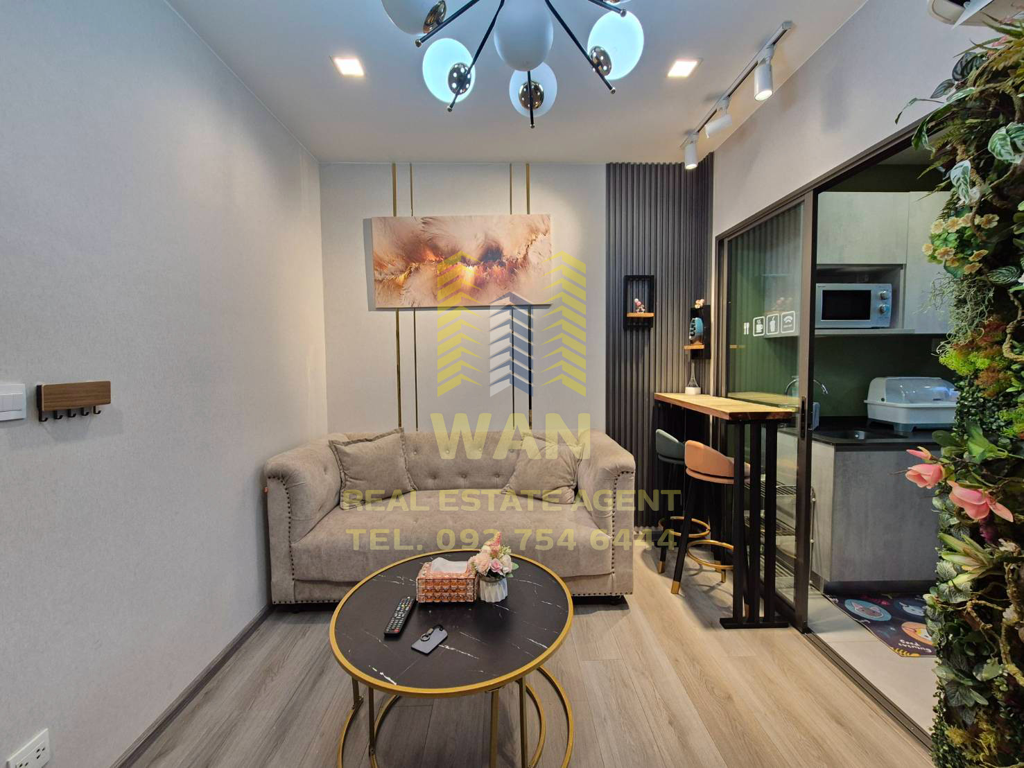 Condo for rent, Politan Aqua, 17th floor, size 30 sq m, river view, beautifully decorated, fully furnished, ready to move in Condo for rent, Politan Aqua, 17th floor, size 30 sq m, river view, beautifully decorated, fully furnished, ready to move in