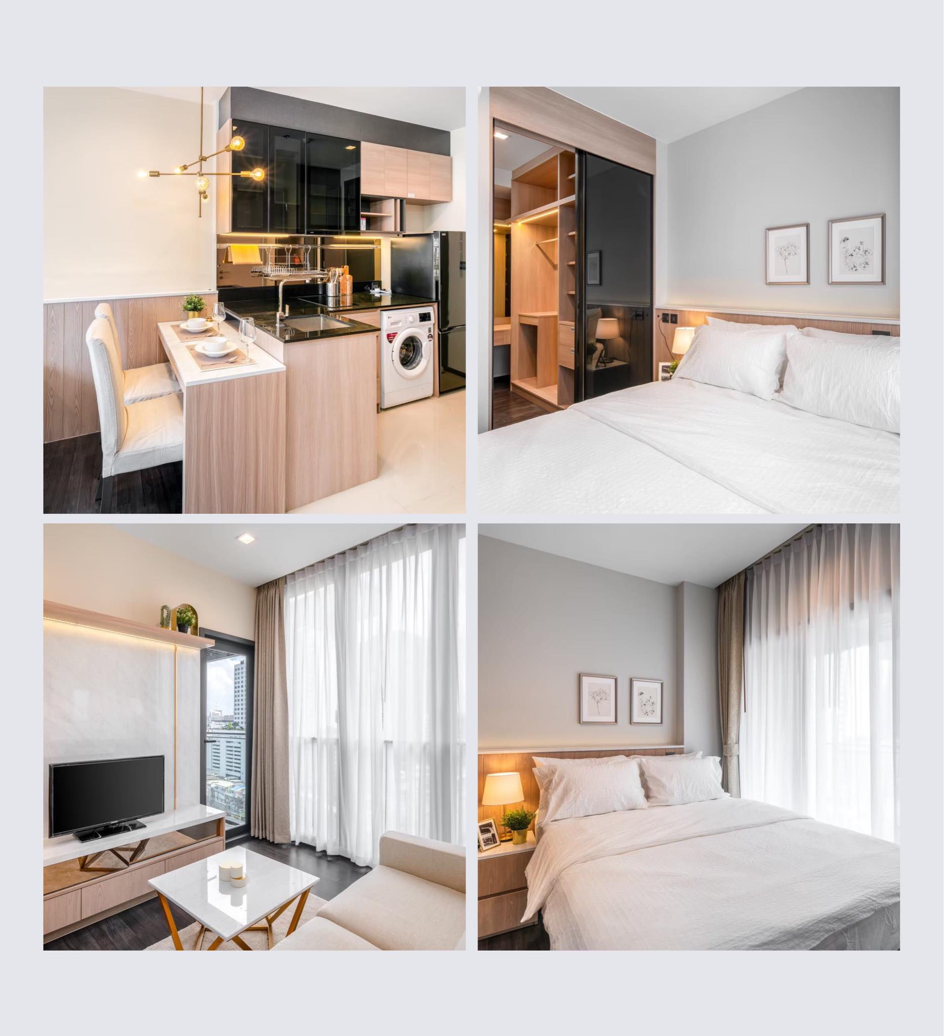 🌿 The Line Asoke - Ratchada🌿 ห้องสวย แต่งน่าอยู่มาก - 1 ห้องนอน 35.75 ตร.ม. Price negotiable!!! - close to MRT Phra Ram 9 – รูปที่ 2