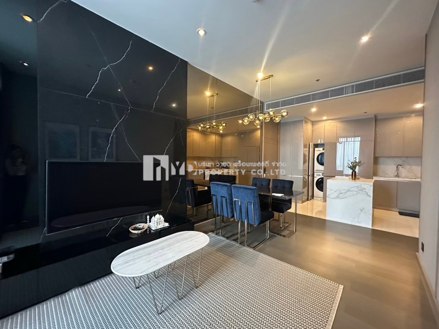 ให้เช่า THE ESSE at SINGHA COMPLEX | 2 ห้องนอน 78 ตร.ม. | ชั้นสูง 30+ | Executive Residence ใจกลางอโศก