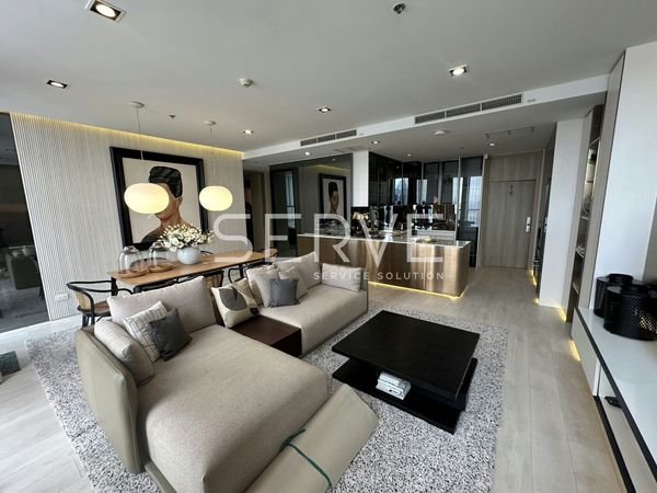 🔥Hot Deal 130K🔥 - Modern Style Combine 2 Beds 2 Baths 117.48 sq.m. Super High Fl. 35+ Perfect Location BTS Phloen Chit at Noble Ploenchit Condo / For Rent