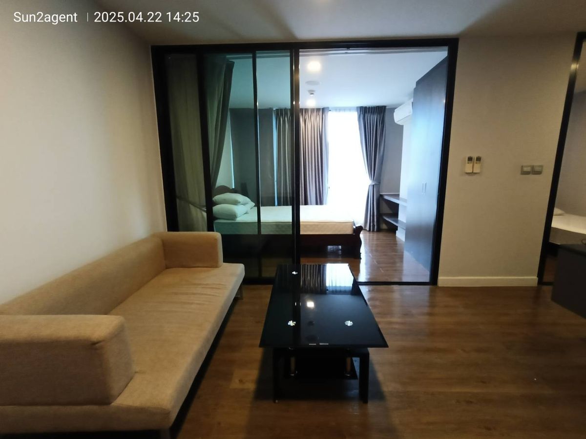 #Condo for rent Esta Bliss near MRT Setthabutbamphen Station  - 2 bedrooms, 1 bathroom, 1 living room, separate kitchen   - 8th floor, room size 35 sq m fully furnished Rental fee 11,000 baht – รูปที่ 3