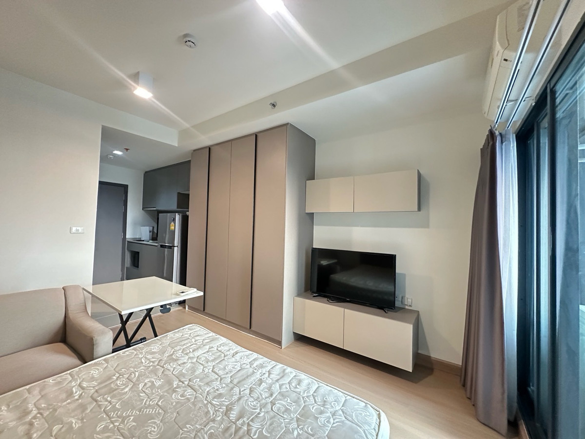 For rent ให้เช่าคอนโด ideo sukhumvit 93 (ไอดีโอ สุขุมวิท 93) ติด BTS บางจาก ตึก A 1 bed 27 ตร.ม 13,000 /เดือน. ชั้น 27 ฟลูเฟอร์ครบ เครื่องใช้ไฟฟ้าครบ