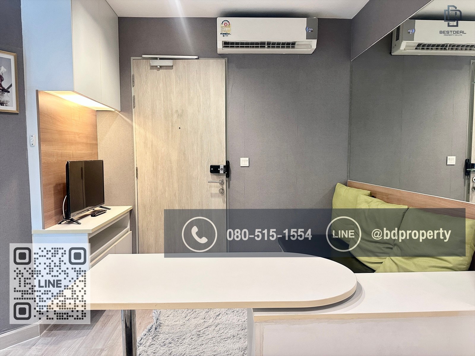 Bestdeal ขายด่วน  Studio 22 sqm.ห้องสวย เฟอร์ครบ ราคาดีพิเศษ ขายเพียง 2.9 ล้านเท่านั้น ดูลงทุนไม่ควรพลาด ใกล้MRT และ เซ็นทรัลพระราม 9 เพียง 80 ม. – รูปที่ 2
