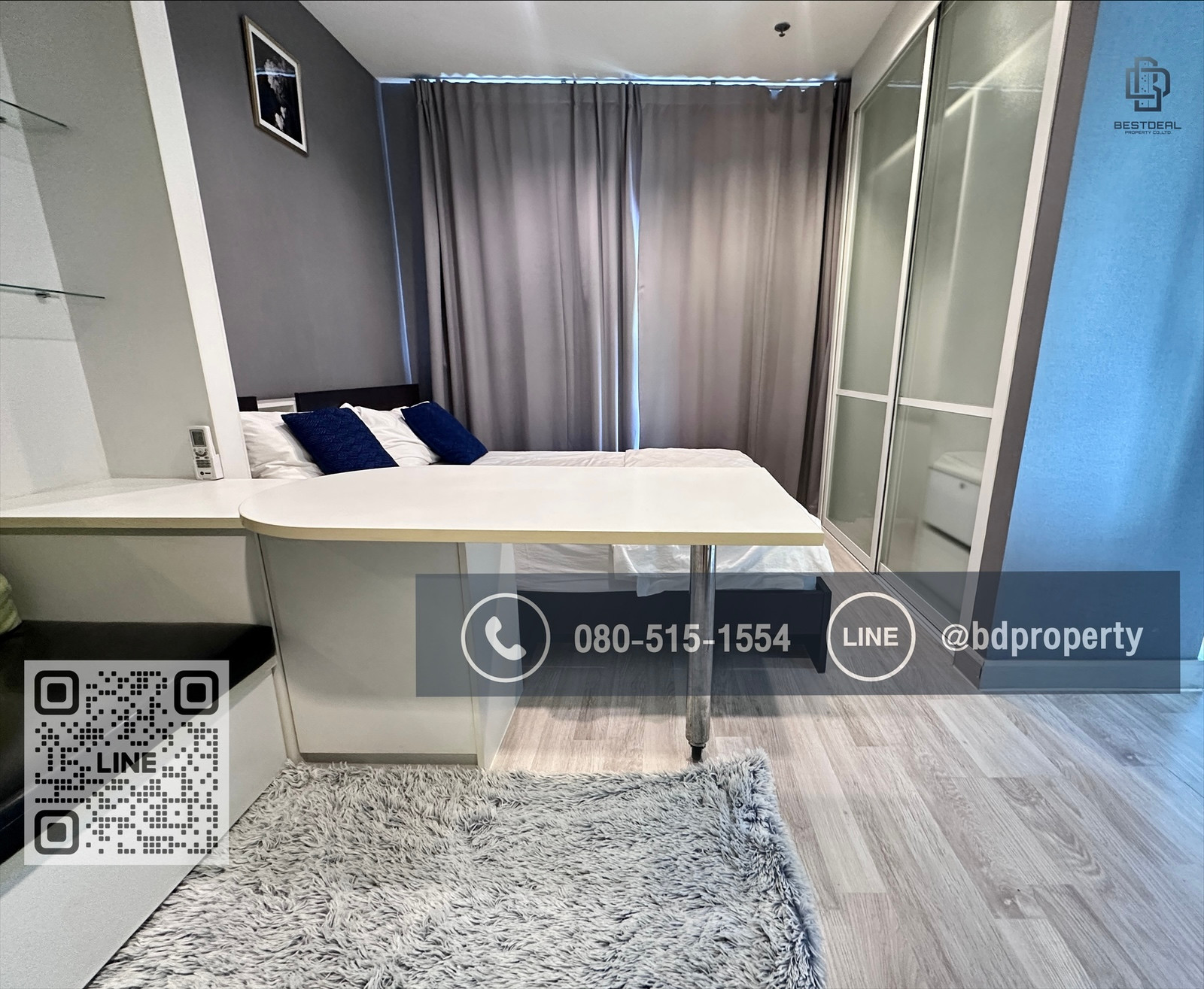 Bestdeal ขายด่วน  Studio 22 sqm.ห้องสวย เฟอร์ครบ ราคาดีพิเศษ ขายเพียง 2.9 ล้านเท่านั้น ดูลงทุนไม่ควรพลาด ใกล้MRT และ เซ็นทรัลพระราม 9 เพียง 80 ม. – รูปที่ 3