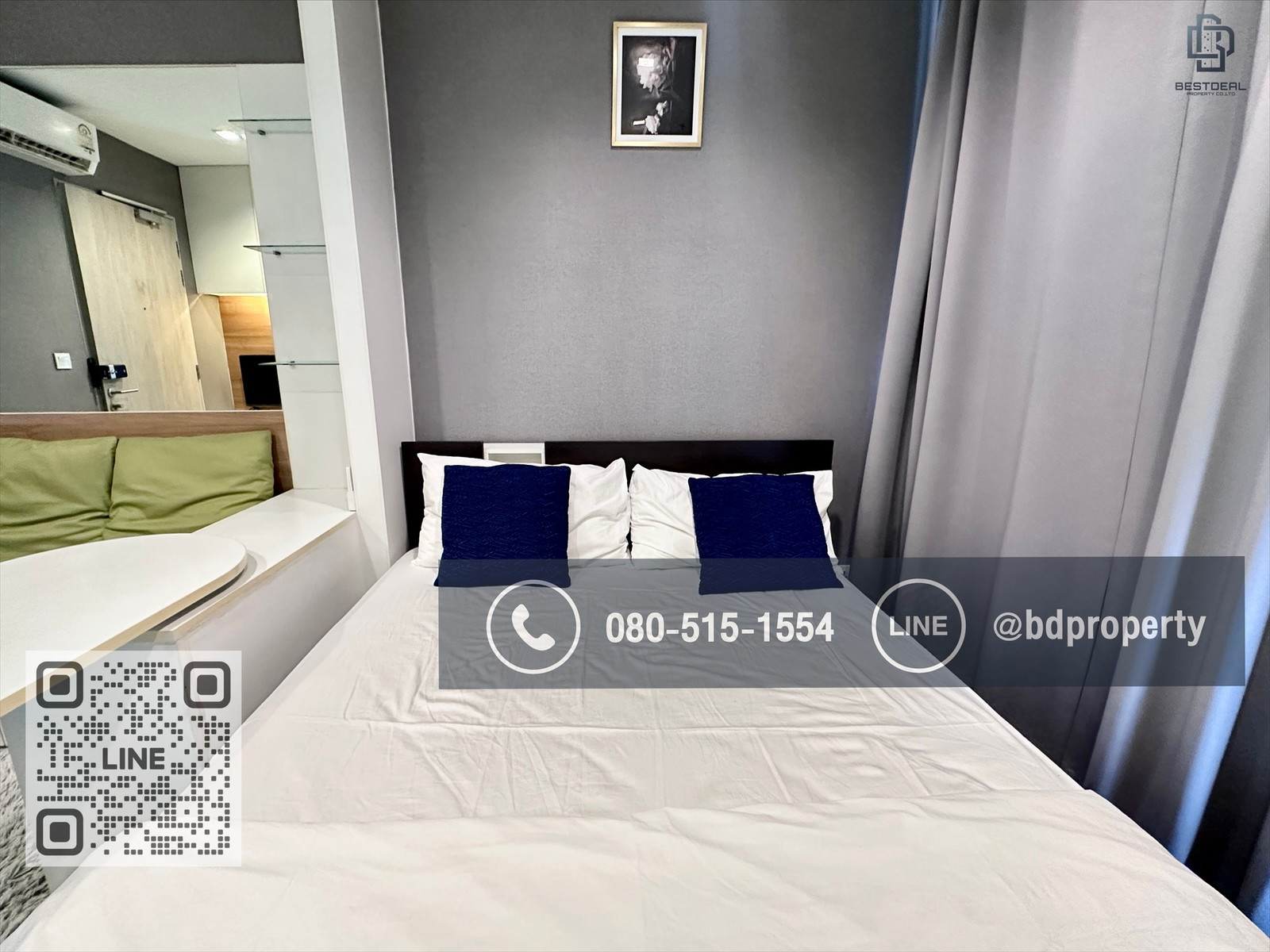 Bestdeal ขายด่วน  Studio 22 sqm.ห้องสวย เฟอร์ครบ ราคาดีพิเศษ ขายเพียง 2.9 ล้านเท่านั้น ดูลงทุนไม่ควรพลาด ใกล้MRT และ เซ็นทรัลพระราม 9 เพียง 80 ม. – รูปที่ 4