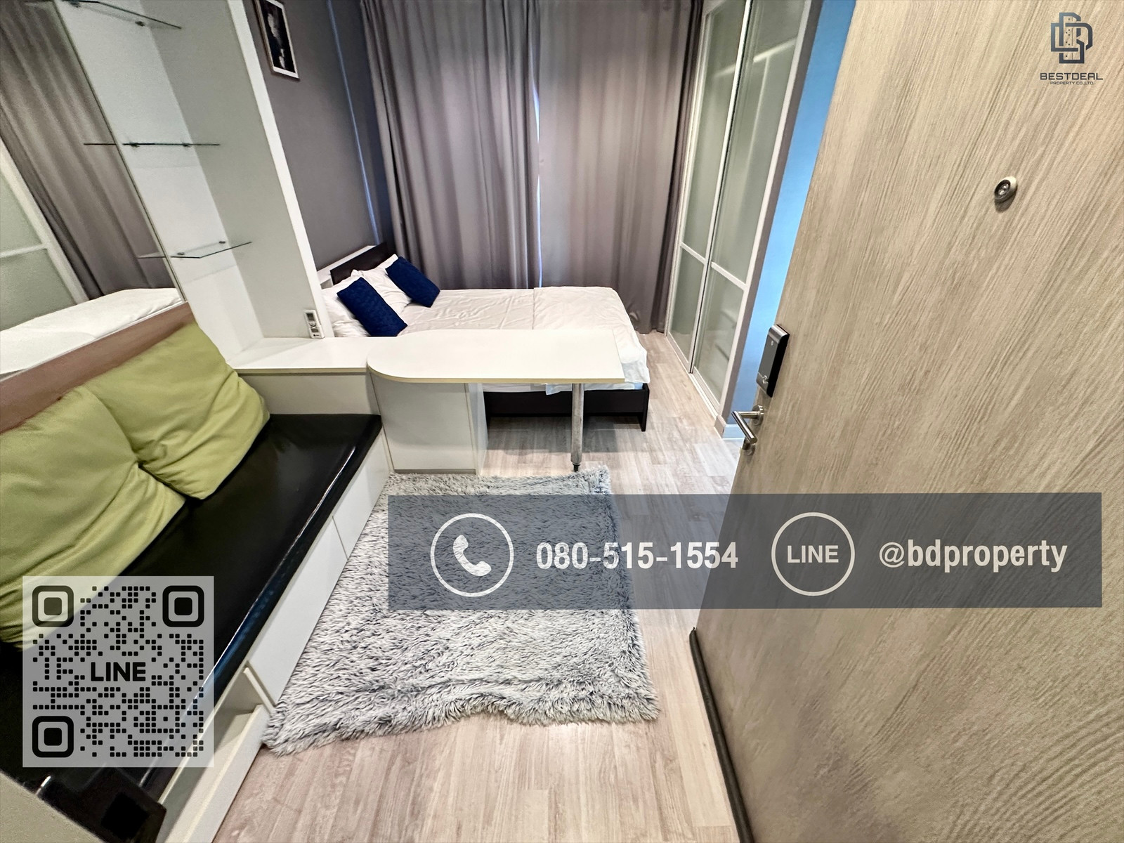 Bestdeal ขายด่วน  Studio 22 sqm.ห้องสวย เฟอร์ครบ ราคาดีพิเศษ ขายเพียง 2.9 ล้านเท่านั้น ดูลงทุนไม่ควรพลาด ใกล้MRT และ เซ็นทรัลพระราม 9 เพียง 80 ม.