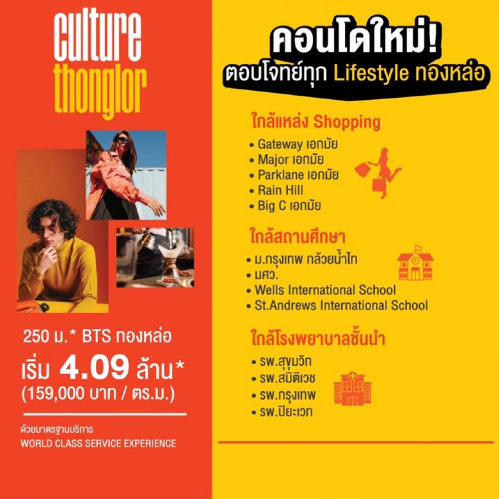 !!! คอนโดใหม่! Studio 25 ตรม. BTS ทองหล่อ CULTURE THONGLOR📌 เริ่ม 4.19 ล้าน* – รูปที่ 2
