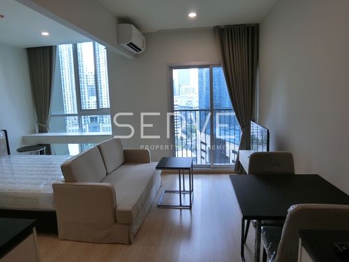  1 Bed Large Room  City view Fully furnished Good Location  Close to MRT Thailand Cultural Centre Station @ Noble Revolve Ratchada 2