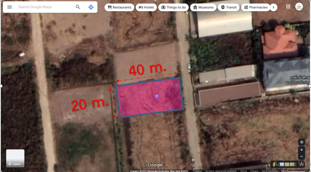Land for sale near St. Carlos Hospital Intersection, Rangsit-Pathum Thani Road, size 2 square wah, near the expressway Land for sale near St. Carlos Hospital Intersection, Rangsit-Pathum Thani Road, size 2 square wah, near the expressway