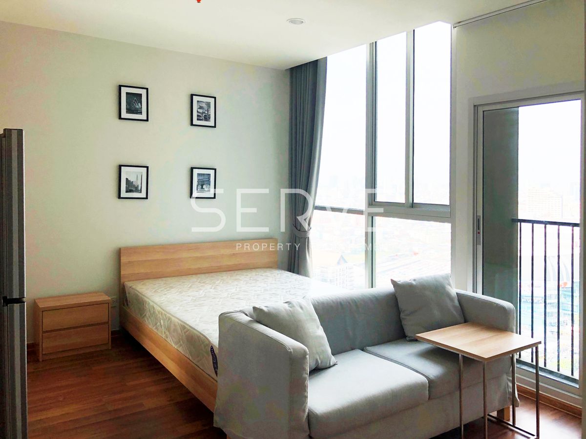 Nice Room & Good View Studio High Fl Condo in Ratchada Area Next to MRT Thailand Cultural Centre 80 m.@ Noble Revolve Ratchada 2 – รูปที่ 2