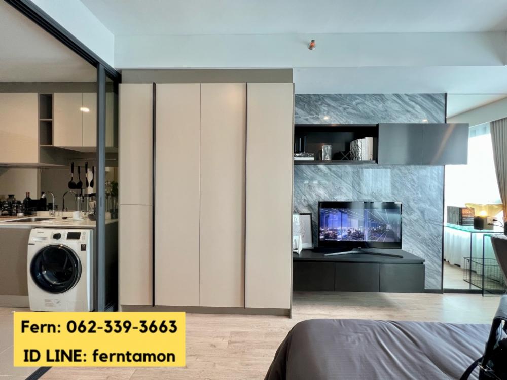 ฟรีเฟอร์+เครื่องใช้ไฟฟ้า ห้องสตูดิโอ ขนาด 26 ตรม. ห้องใหม่จากโครงการ Ideo Rama 9 - Asoke นัดชมโครงการกับเซลล์โดยตรง โทร. 062-339-3663 – รูปที่ 2