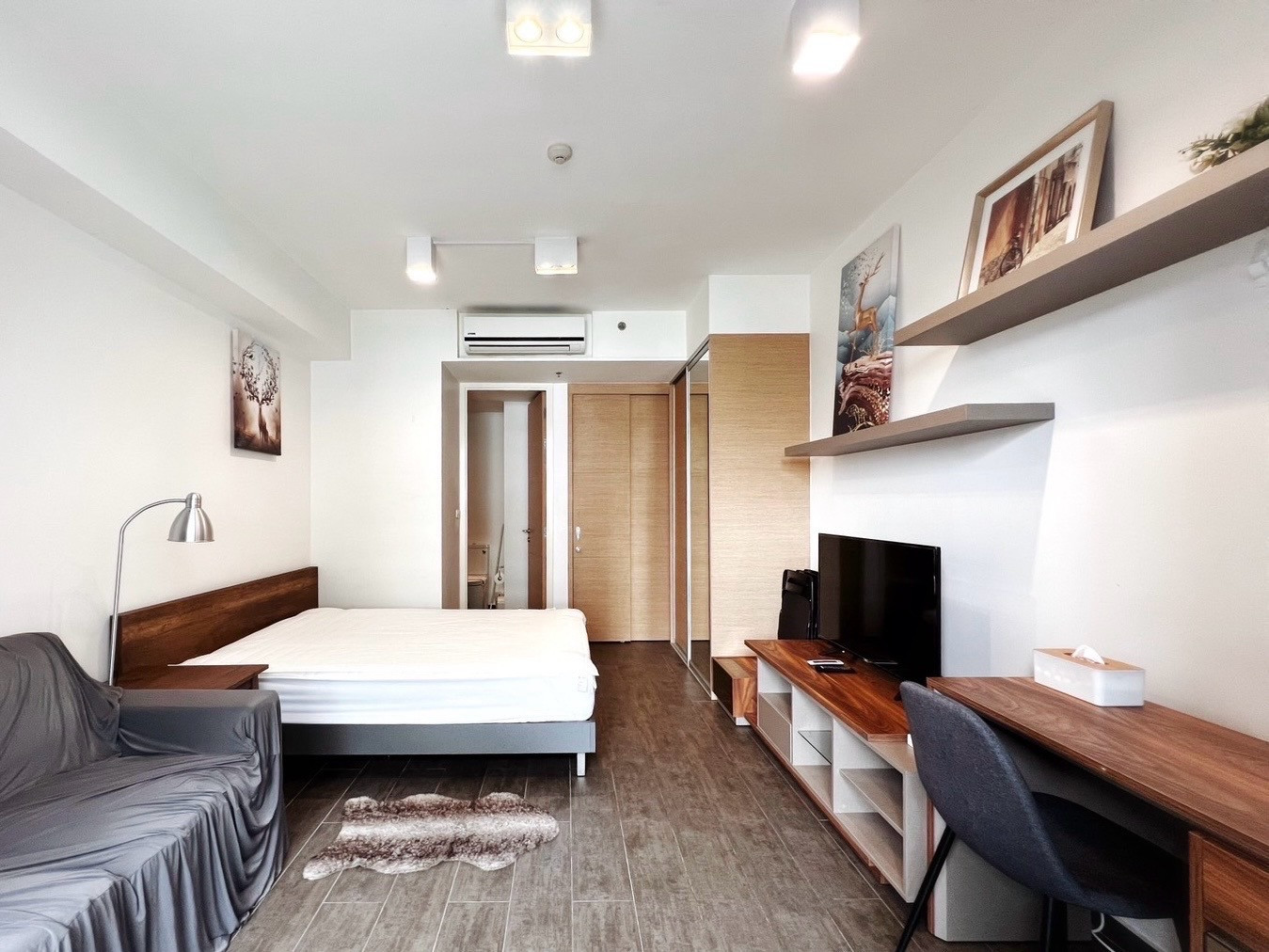 [ให้เช่าโดย] คอนโด The Lofts Ekkamai ติดรถไฟฟ้าBTSเอกมัย 33ตรม ห้องใหญ่ ติดสวนสวย น่าอยู่ – รูปที่ 2
