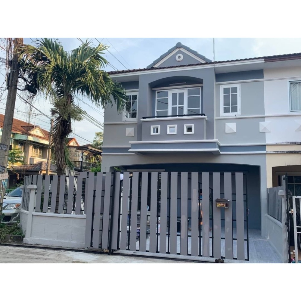 Selling below appraisal, 2-storey townhouse behind the corner, 29.9 sq m., KC Village, Ramintra 2, Soi Hathairat 39, with 3 bedrooms, 2 bathrooms. Selling below appraisal, 2-storey townhouse behind the corner, 29.9 sq m., KC Village, Ramintra 2, Soi Hathairat 39, with 3 bedrooms, 2 bathrooms.