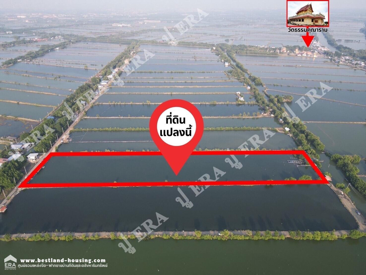 Land for sale in Tha Kham, Bang Khun Thian, Bangkok, area 18 rai 2 ngan 35.2 sq m.